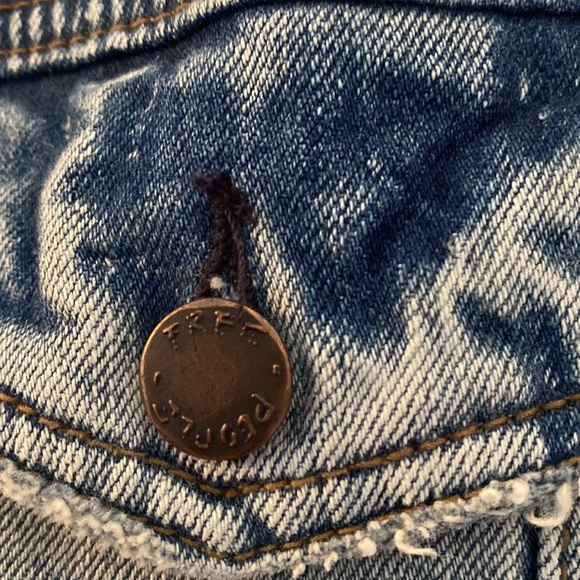 Free People Oversized distressed Jean Jacket - Picture 8 of 8